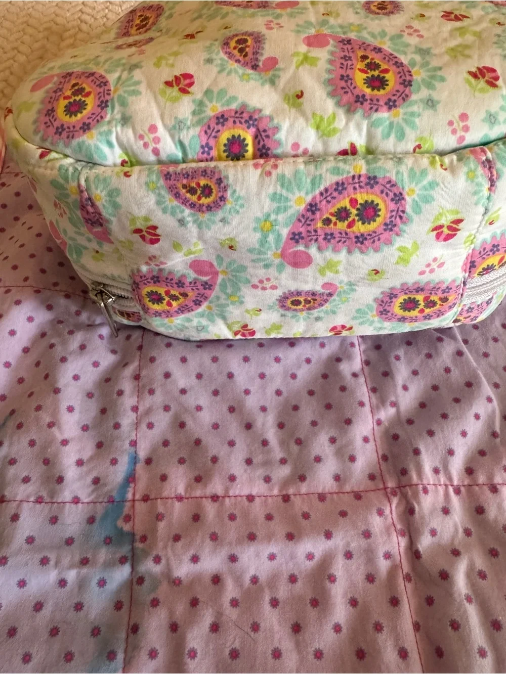 American Girl Bitty Baby Paisley Starter Set Diaper Bag and Blanket
